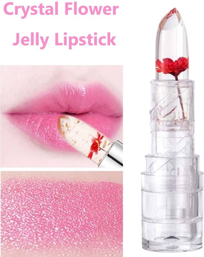 LILLYAMOR 3D Waterproof Flower Lipstick Jelly Flower Transparent Color Changing Lipstick Price in India