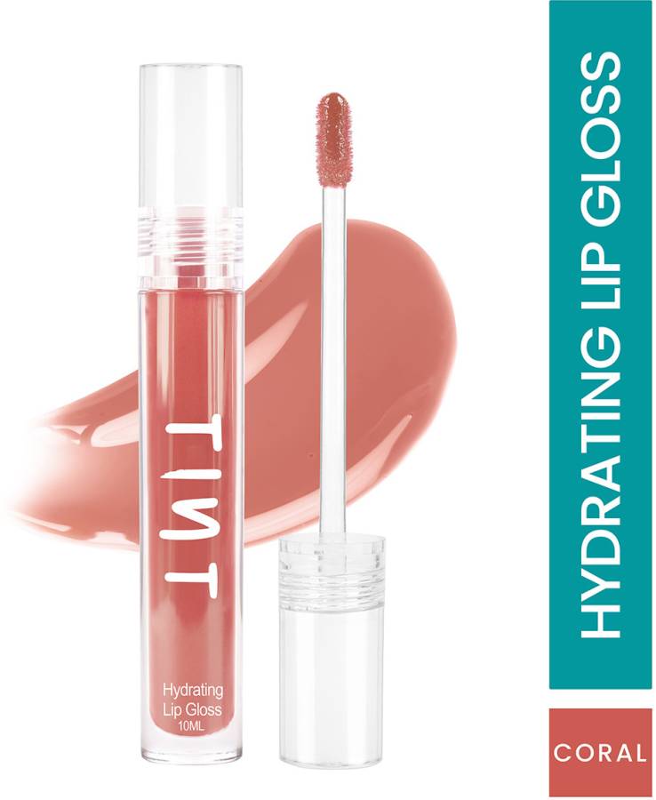 Tint Cosmetics Coral Hydrating Lipgloss, Light Weight, Glossy Finish & Soft Creamy Liquid Price in India