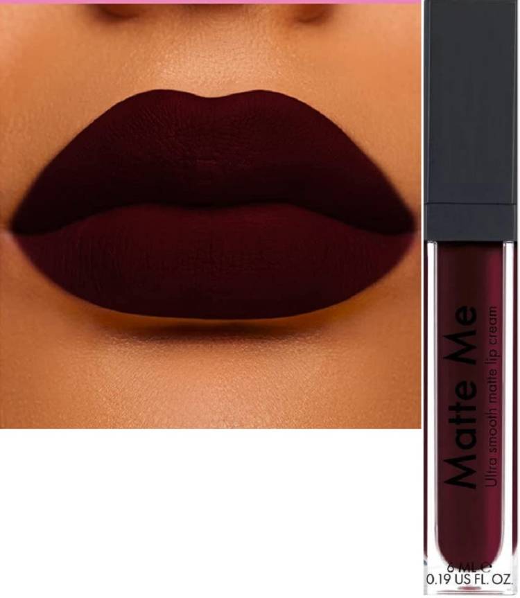 WECHARMERZ Waterproof Long Lasting Matte lipgloss Bloodmoon Maroon Price in India