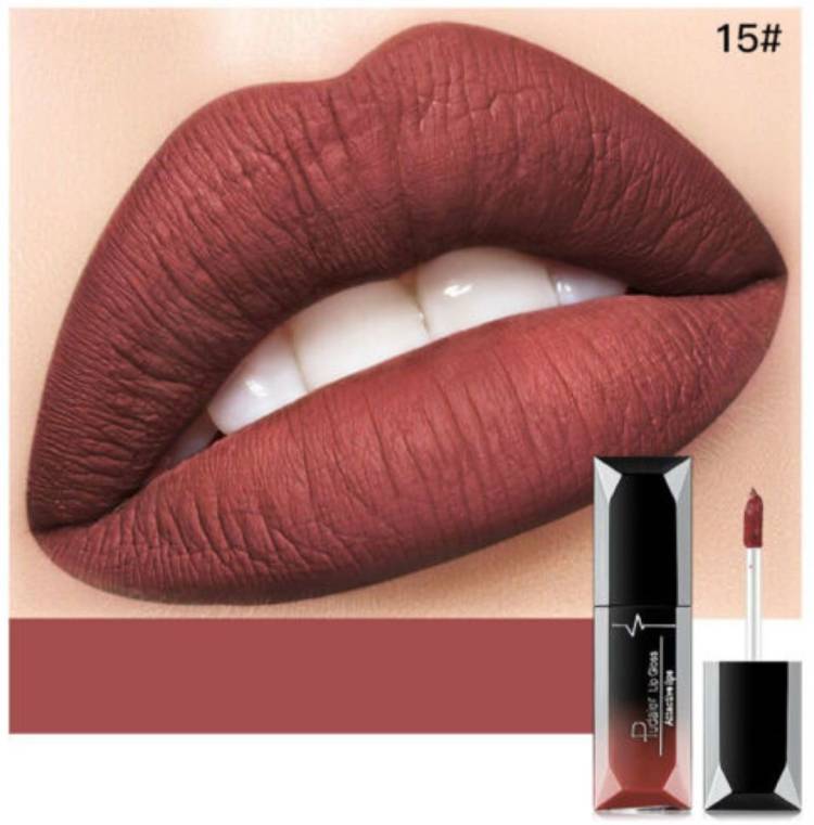 Digital Shoppy Waterproof Matte Lip Gloss Long Lasting Liquid Lipstick Cosmetics (No 15) Price in India
