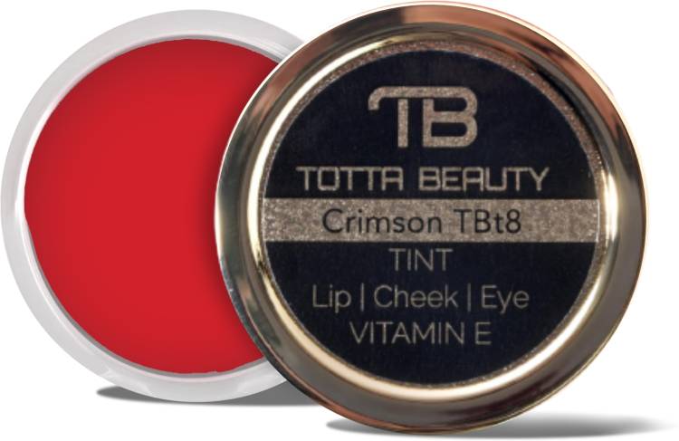 Totta Beauty Lip, Cheek, Eye Tint | Vitamin E |Multiflavored |Vegan & Cruelty-Free (Crimson) Price in India