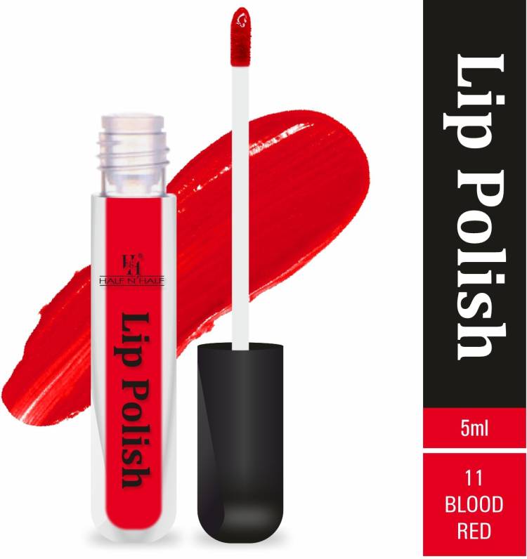 Half N Half Lip Polish Liquid Matte Lipstick, Blood Red-11 (6ml) Price in India