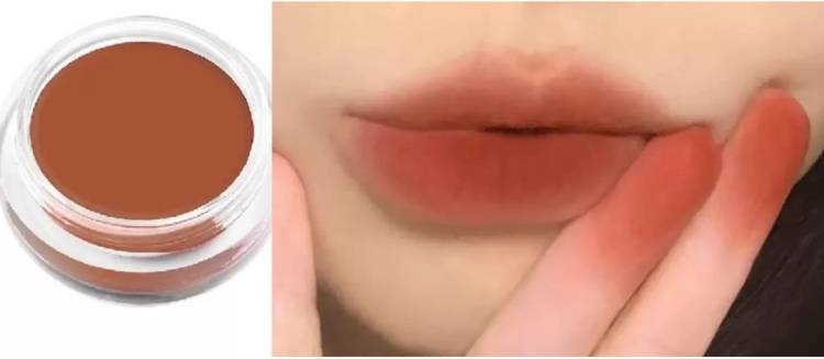 GLITZY GLAMOUR Natural vegan lip , cheek & eye tint blush, peachy coral- creamy matte brown Price in India
