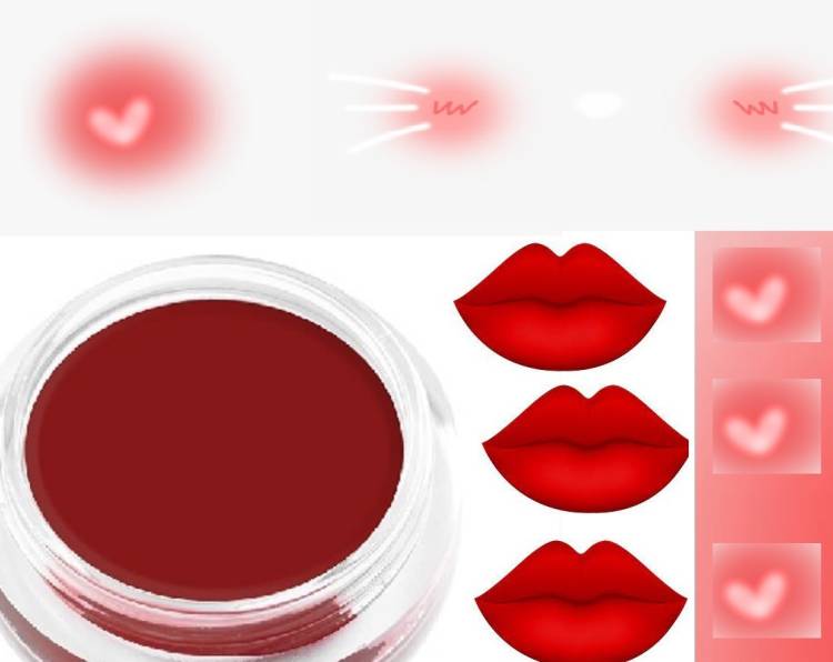 GABBU Lip and Cheek Tint -06 RED -Creamy Matte Lip and cheek tint Price in India