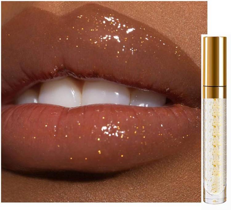 MYEONG High Quality Gold Leaf Shine Lip Gloss For Supreme Shine All Skin Type Price in India
