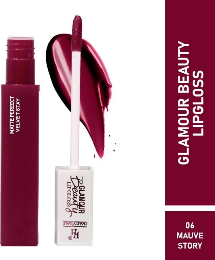 Half N Half Rich Glamour Beauty Lipgloss, Matte Perfect Velvet Stay, Mauve Story, 5ml Price in India