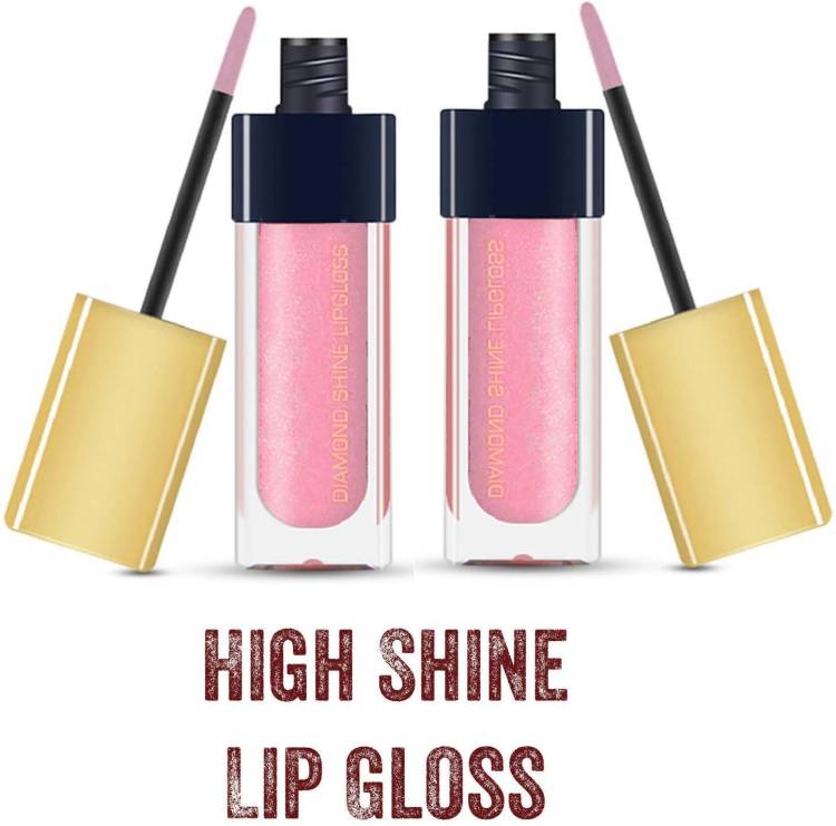 MYEONG Candy Color Lip Gloss For Supreme Shine Glossy Finish pair of two Price in India
