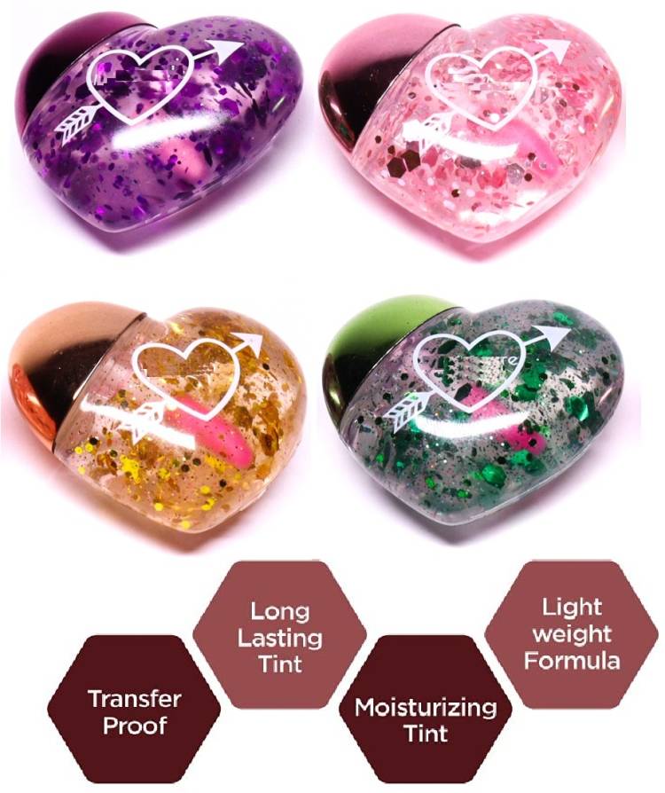 Yuency MINI HEART MOISTURIZE TRANSPARENT LIP GLOSS . Price in India