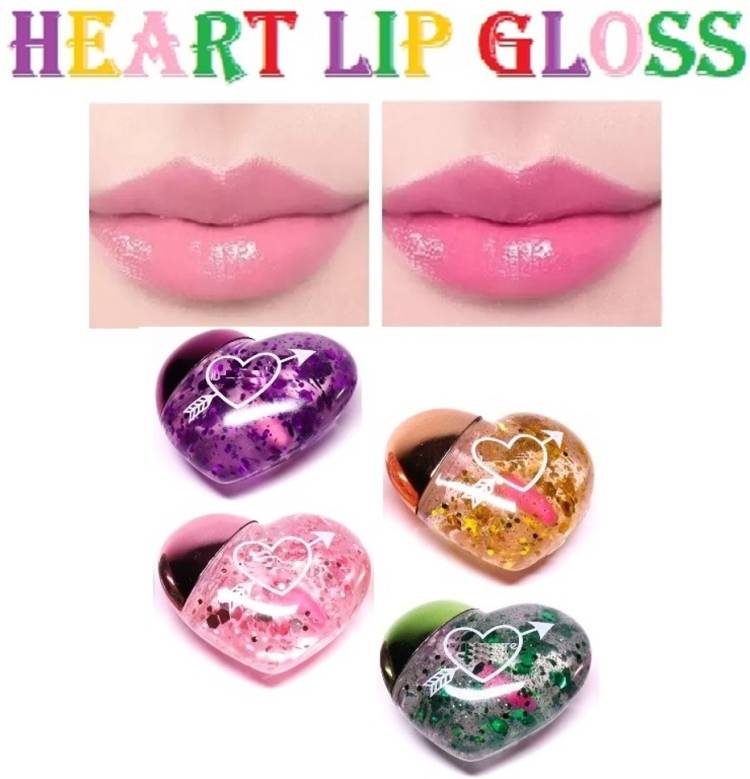 DARVING Heart Shaped Lip Gloss pink long lasting Price in India