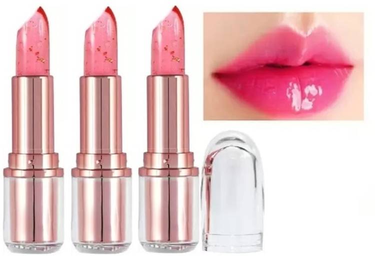 JANOST 3D Lip Care Long Lasting Nourishing Lipstick Lip Gloss Pack Of 3 Price in India
