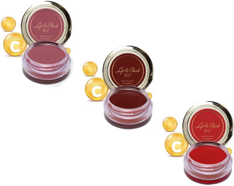 GFSU - GO FOR SOMETHING UNIQUE 3 Multi Color Lips & Cheek Tint With Enriched With Vitamin C Price in India