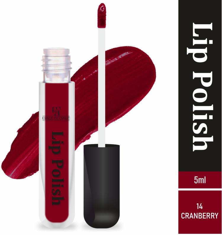 Half N Half Lip Polish Liquid Matte Lipstick, Cranberry-14 (6ml) Price in India