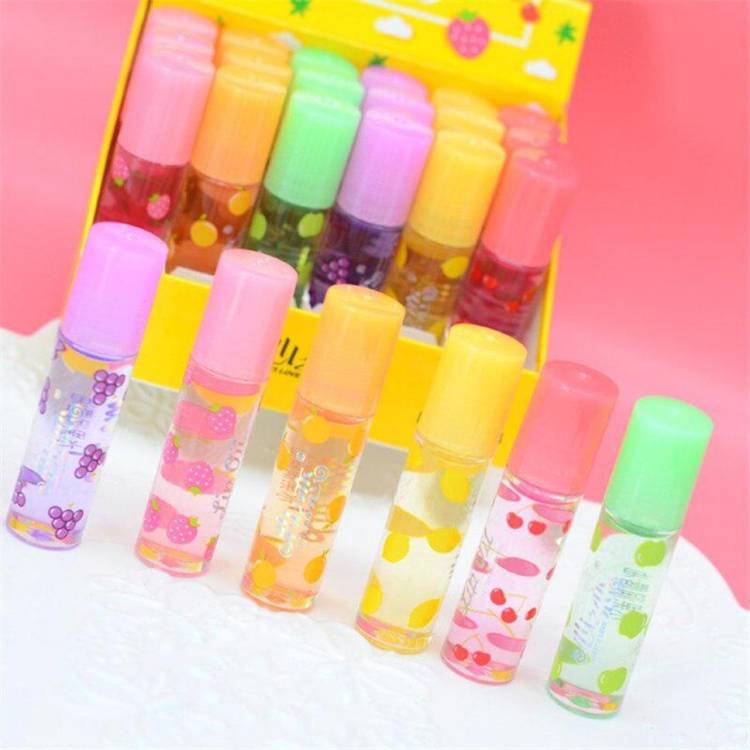 MYEONG moisturizing brightening full lip oil non stick color change roller lip balm box Price in India