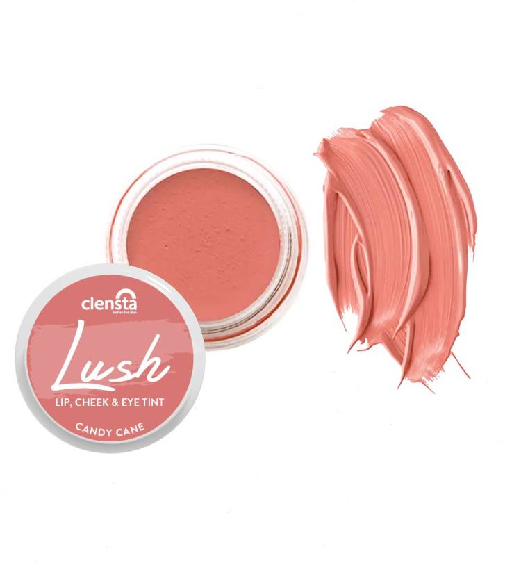Clensta Lush Blush lip and cheek tint – Candy Cane| 5 gm| With Red Aloe Vera Lip Stain Price in India