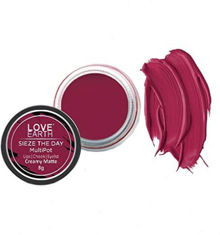 LOVE EARTH Lip Tint & Cheek Tint Multipot-Seize The Day Lip Stain Price in India