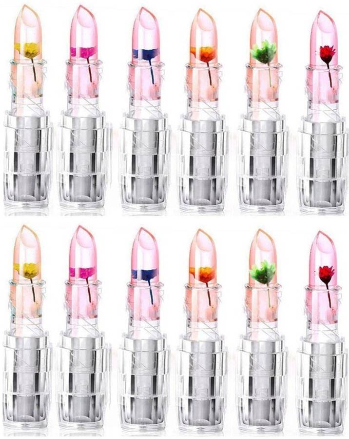 imelda Crystal Flower gel moisturizing Lipstick combo pack Lip Stain Price in India
