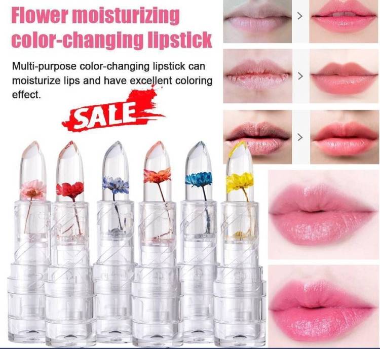 imelda Crystal Flower gel moisturizing Lipsticks combo Lip Stain Price in India