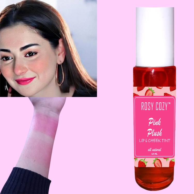 ROZY COZYYY LIP AND CHEEK TINT (PINK PLUSH SHADE) 100% PURE AND NATURAL INGREDIENTS (10 ML) Lip Stain Price in India