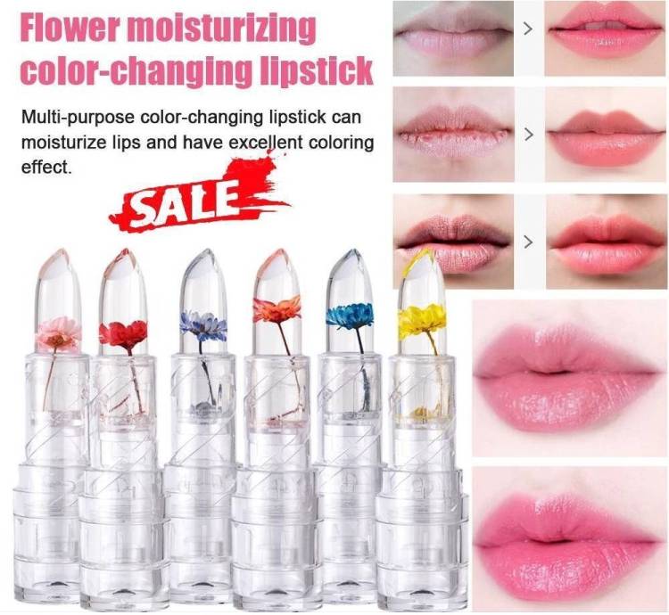 imelda Crystal Flower gel moisturizing Lipstick combo Lip Stain Price in India