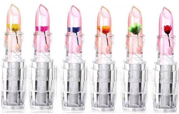 imelda Crystal Flower gel Lipsticks combo Lip Stain Price in India