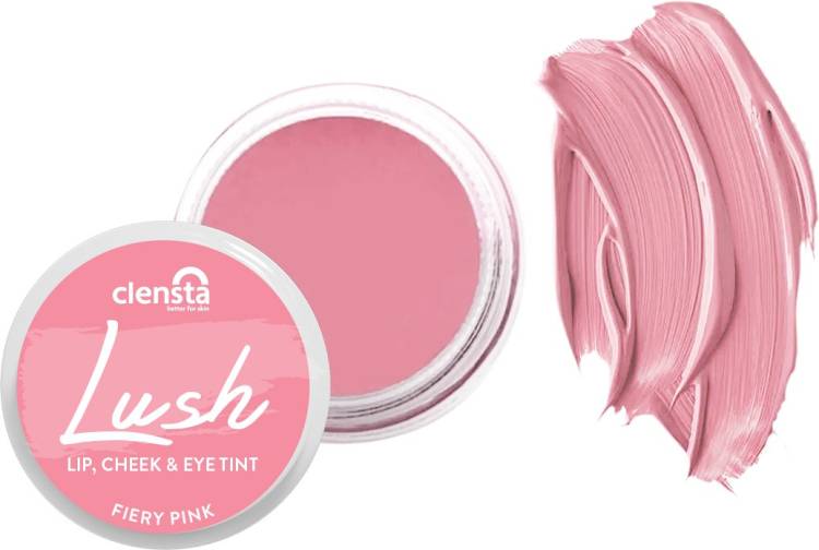 Clensta Lush Blush lip and cheek tint - Fiery Pink 5 gm|With Red Aloe Vera & Jojoba Oil Lip Stain Price in India