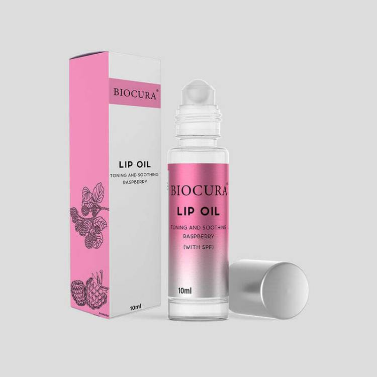 Biocura Toning and Soothing Raspberry lip oil Lip Stain Price in India