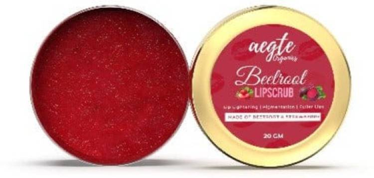 aegte Beetroot Lip Scrub with Strawberry for Lip Lightening and Fuller Lips Lip Stain Price in India