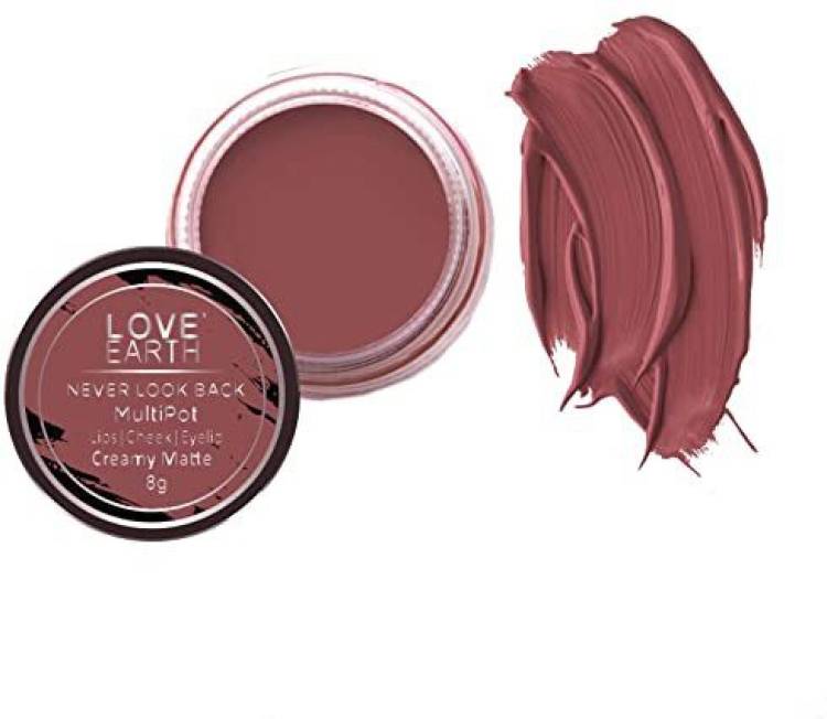 LOVE EARTH Lip Tint & Cheek Tint Multipot-Never Look Back Lip Stain Price in India