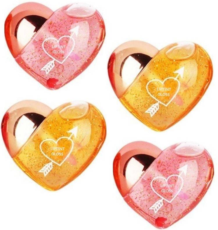 LOVE HUDA Lip Gloss Tint for Dry and Chapped Lips in Cute Heart-shape Metallic-Finish Lip Stain Price in India
