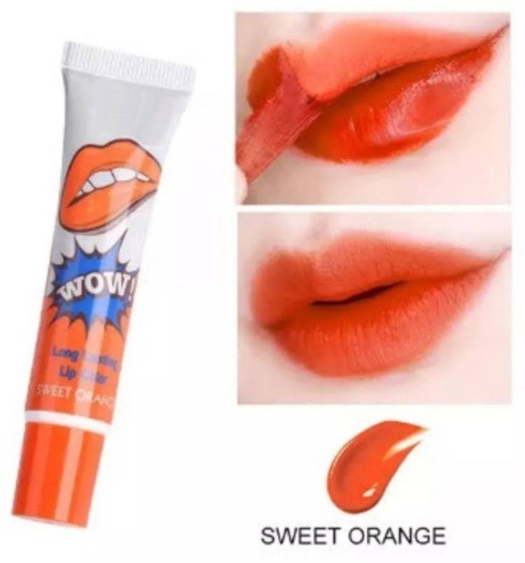 THTC 2 Peel Off Liquid Gel Lipstick Mask Waterproof LongLasting Lip Gloss Mask Orange Lip Stain Price in India