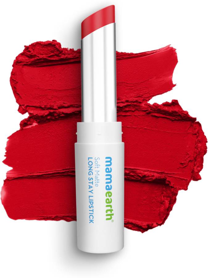 mamaEarth Soft Matte Long Stay Lipstick with Jojoba Oil & Vitamin E for 12 Hour Long Stay Price in India