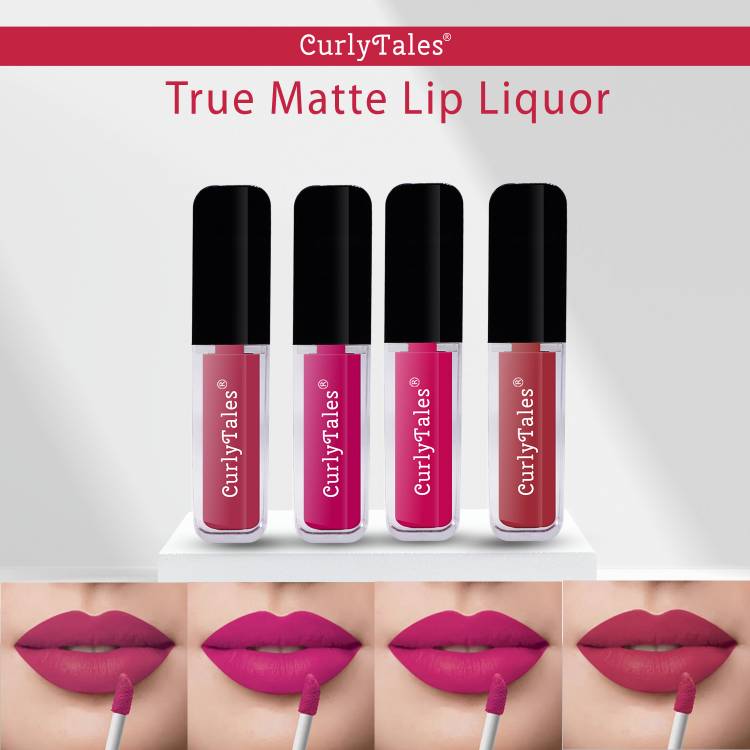 CurlyTales Velvet Matte Lipstick With Non-Transfer,Smudge Proof Comfortable Colors #CTL0411 Price in India