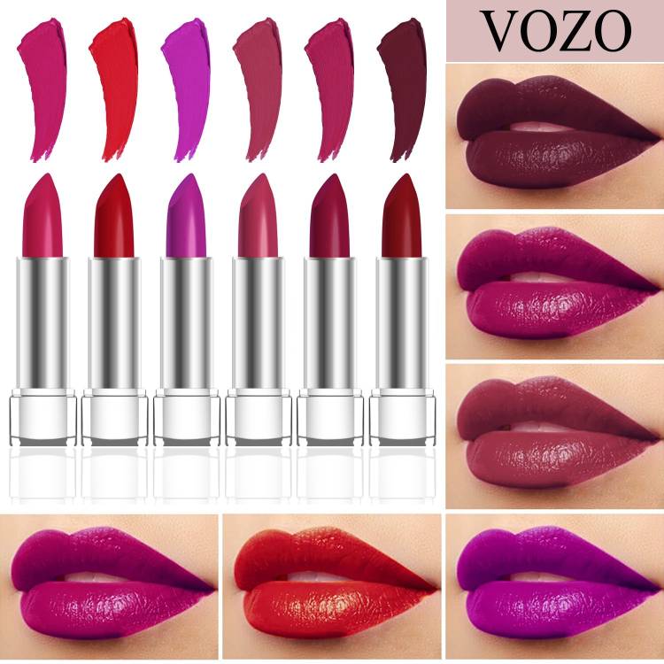 VOZO Soft Matte High Stay Lipsticks Set Combo of 6 (55) Price in India