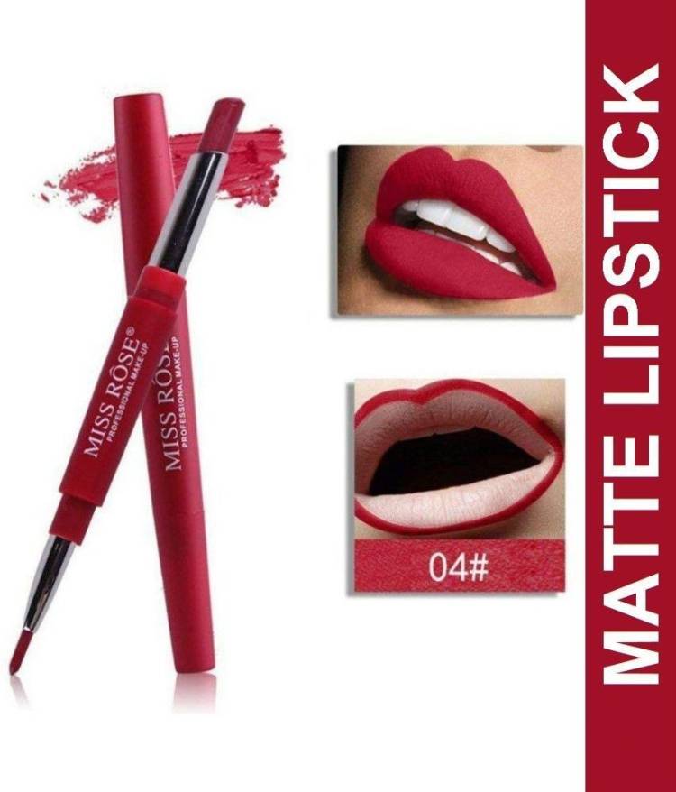 MISS ROSE 2-in-1 lip liner & Long Lasting Matte lipstick Girls/Women (Ruby Lush) Price in India