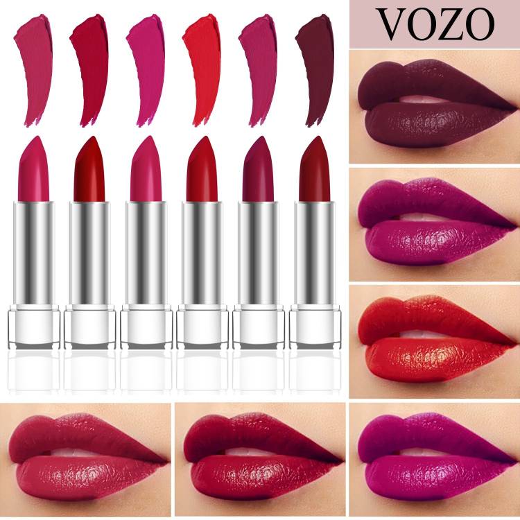 VOZO Soft Matte High Stay Lipsticks Set Combo of 6 (43) Price in India