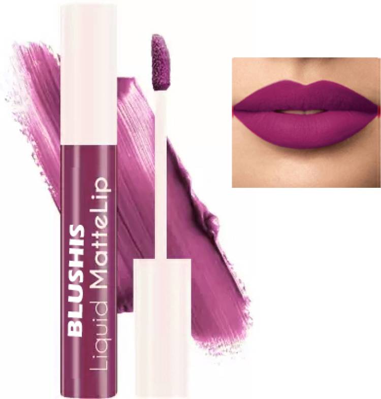 BLUSHIS Non Transfer Waterproof Longlasting Liquid Matte� Set Of 1 pc Price in India