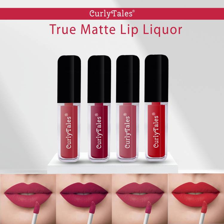 CurlyTales Velvet Matte Lipstick With Non-Transfer,Smudge Proof Comfortable Colors #CTL0601 Price in India