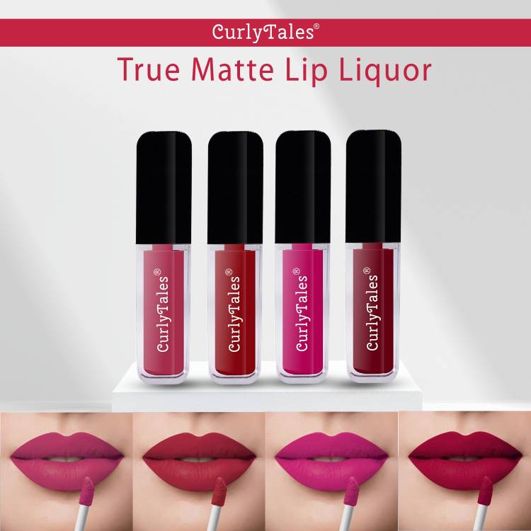 CurlyTales Velvet Matte Lipstick With Non-Transfer,Smudge Proof Comfortable Colors #CTL0409 Price in India