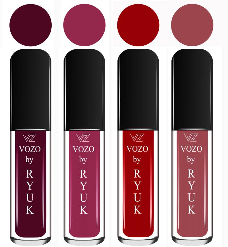 VOZO BY RYUK Liquid Matte Lipstick Soft Smooth Glide on Lips No Paraben VZ29202314 Price in India