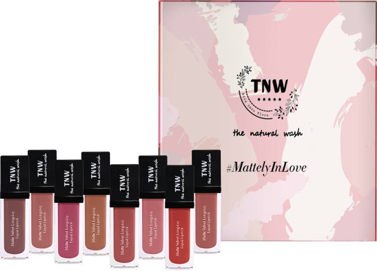 TNW-The Natural Wash Matte Velvet Longstay Liquid Lipstick | Transferproof | Pigmented Price in India