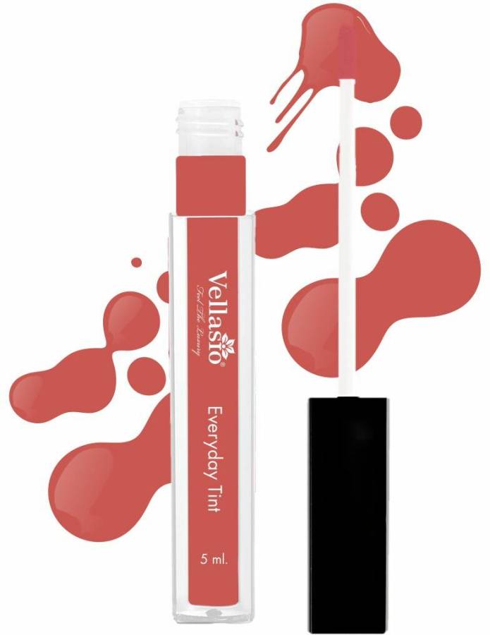 vellasio Organic Peach Lip And Cheek Tint For Lip Cheek And Eye With SPF 30 lip balm Lip Stain Price in India