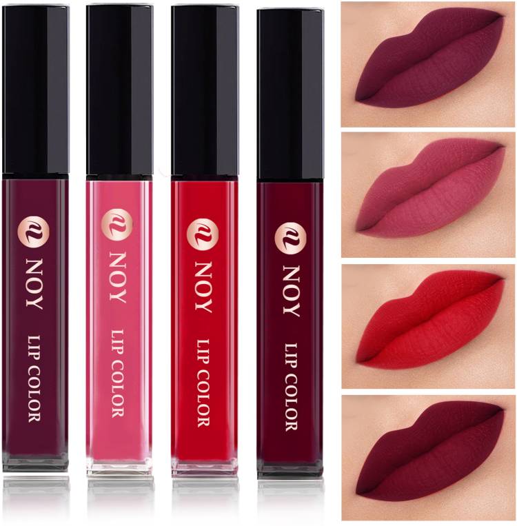 NOY Non Transfer Waterproof Longlasting Liquid Matte Lipstick Combo Pack #NL88 Price in India