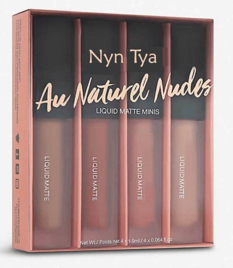 Nyn TYA Liquid Matte Minis Lipstick Nude Edition Waterproof Lipstick Pack Of 4 Price in India