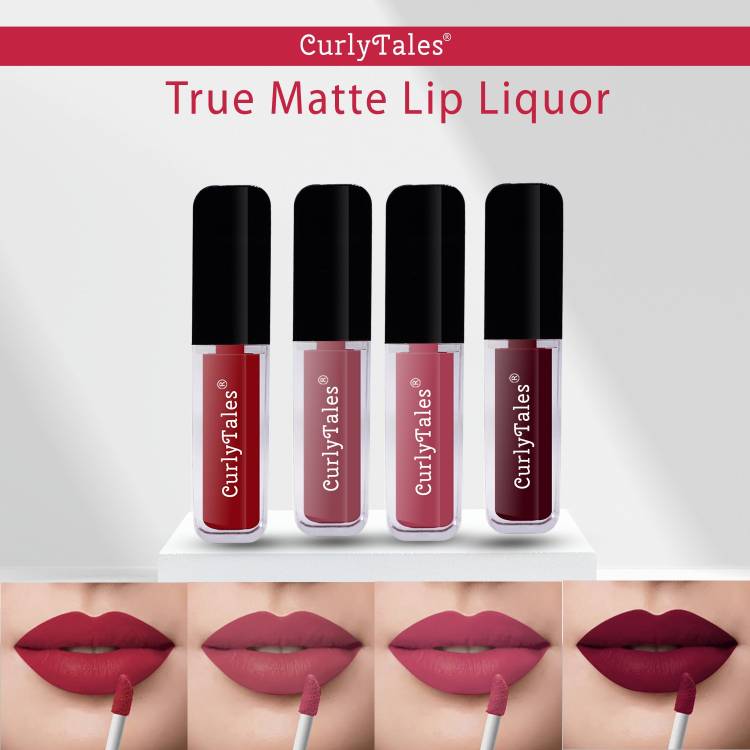 CurlyTales Velvet Matte Lipstick With Non-Transfer,Smudge Proof Comfortable Colors #CTL0507 Price in India