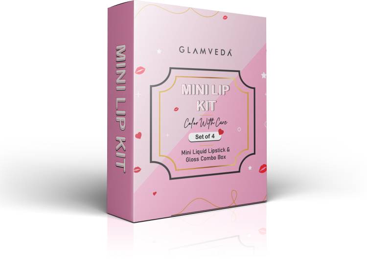 GLAMVEDA Serum Infused Lip Gloss All Things Pretty Combo| High Shine Glossy Finish Price in India