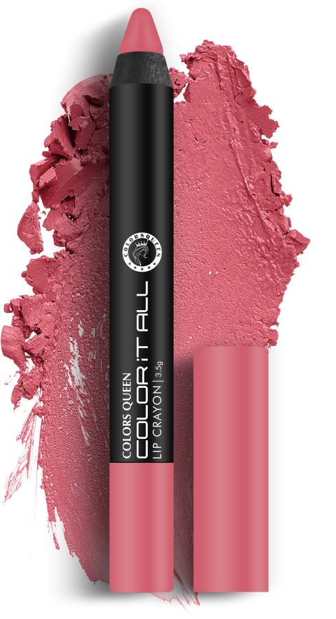 COLORS QUEEN Color It All Lip Crayon Lipstick Matte Finish Long Lasting Non Transfer Lipstick Price in India