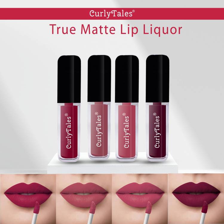 CurlyTales Velvet Matte Lipstick With Non-Transfer,Smudge Proof Comfortable Colors #CTL0635 Price in India