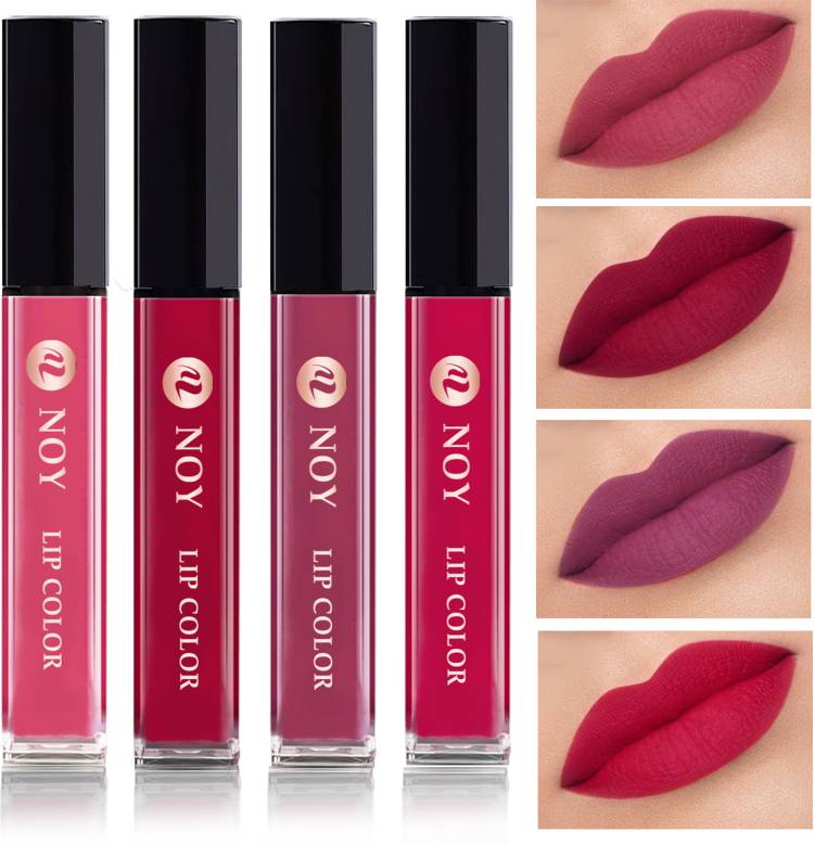 NOY Non Transfer Waterproof Longlasting Liquid Matte Lipstick Combo Pack #NL124 Price in India