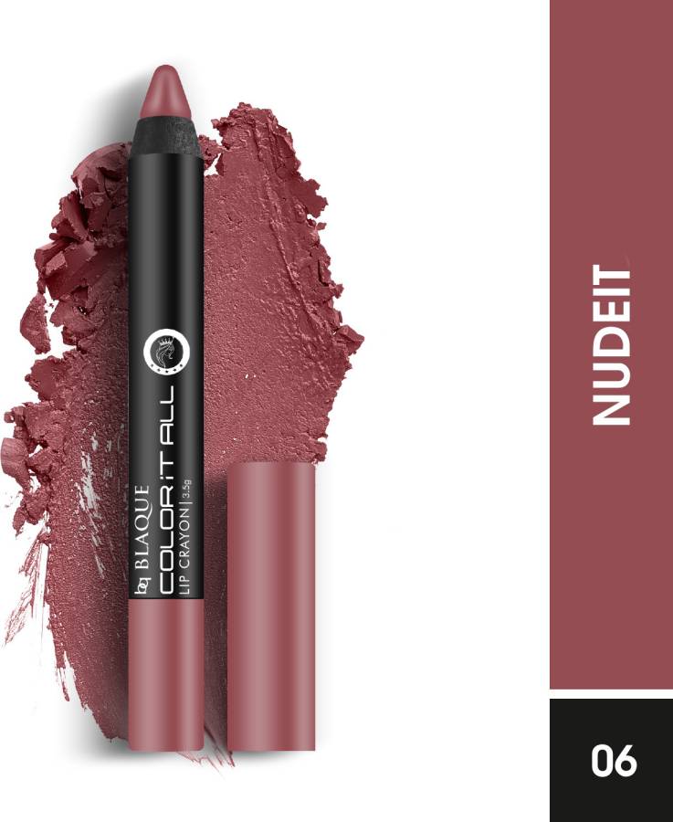 bq BLAQUE Pure Matte Color iTall Crayon Lipstick Shade # 6 Nudeit Price in India