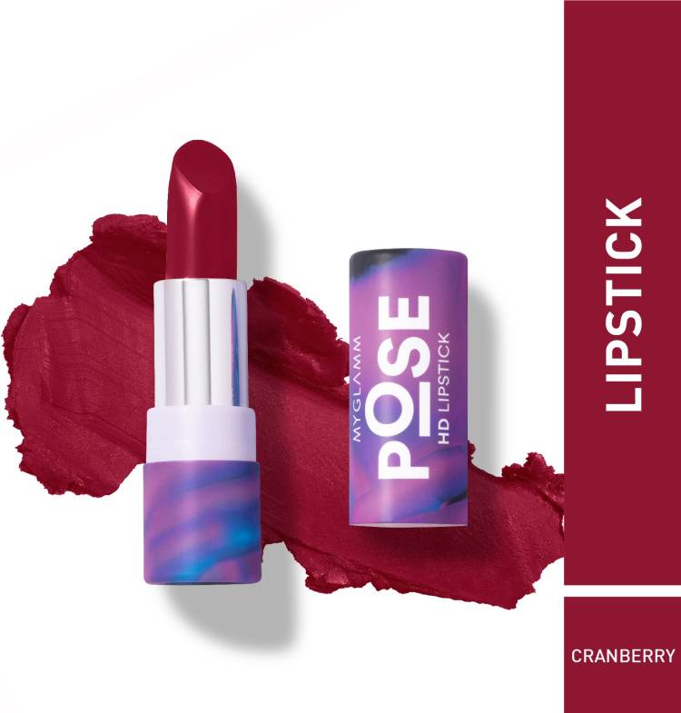 MyGlamm POSE HD LIPSTICK - CRANBERRY Price in India